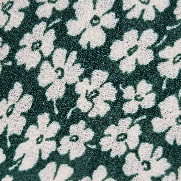 Reformation Green White Floral Wrap Dress Tie Sleeves Lightweight Women's Size S - Picture 8 of 15